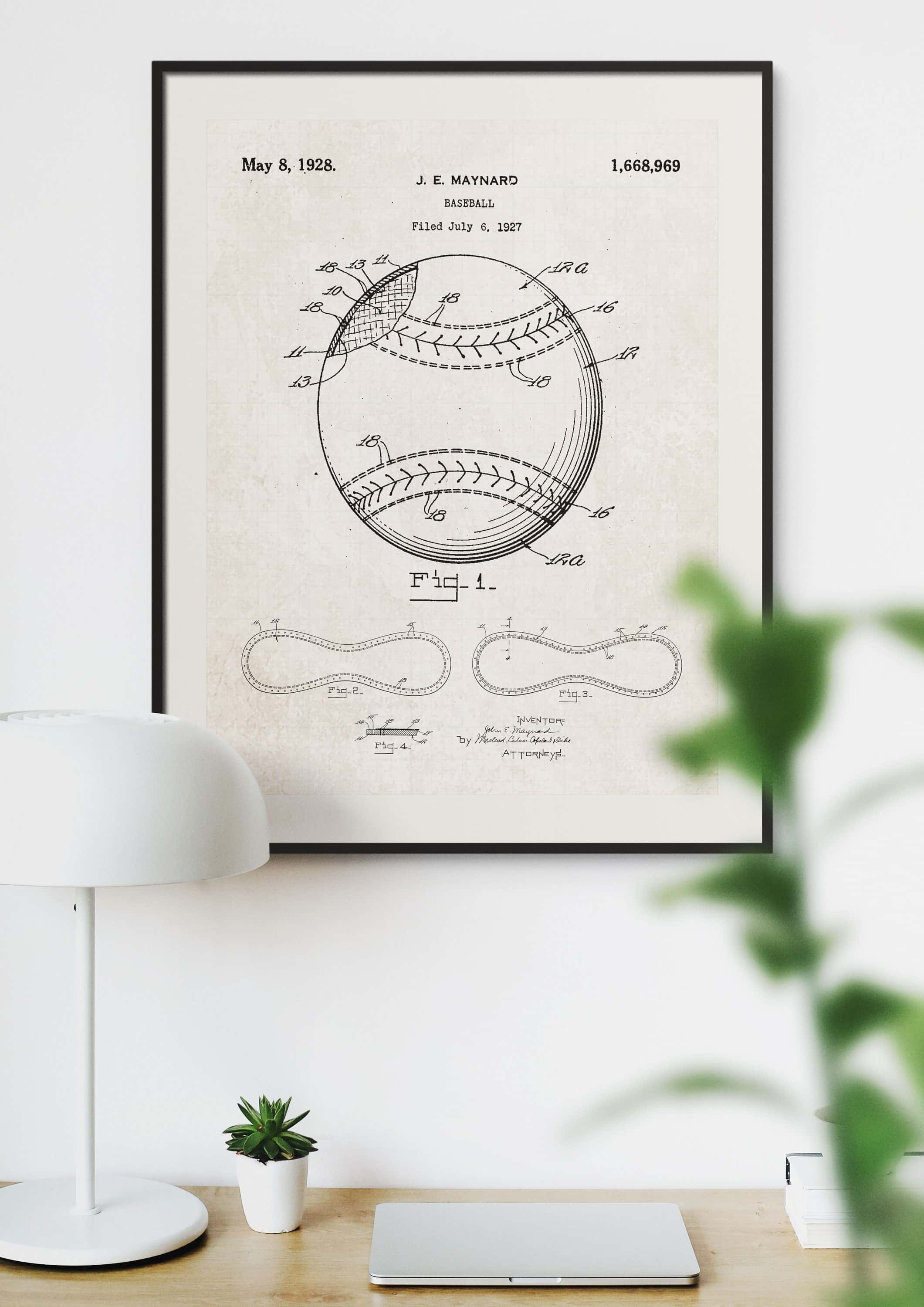Printable Download: Vintage Baseball Patents Set - Image 10
