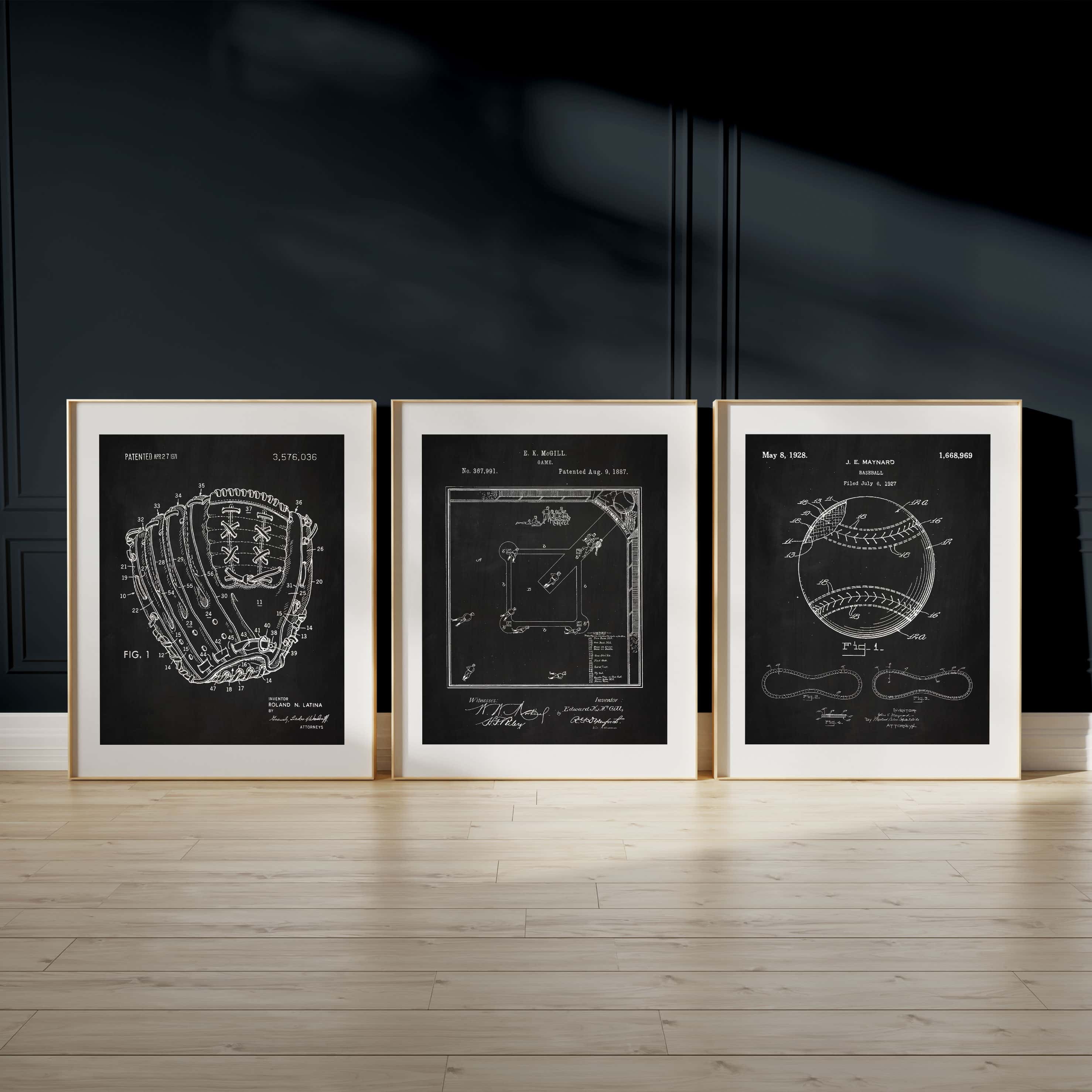 Printable Download: Vintage Baseball Patents Set - Image 11