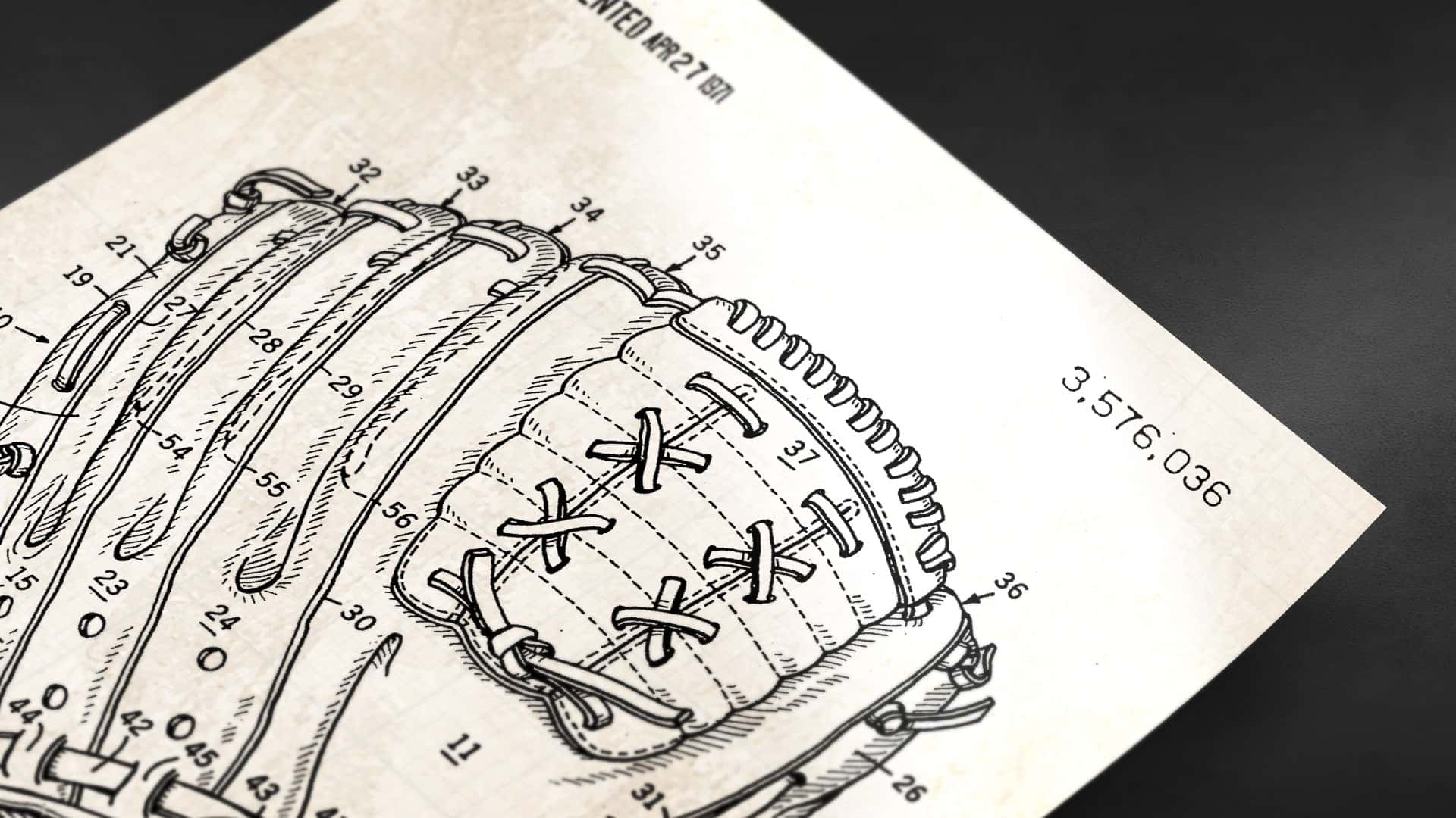 Printable Download: Vintage Baseball Patents Set - Image 12