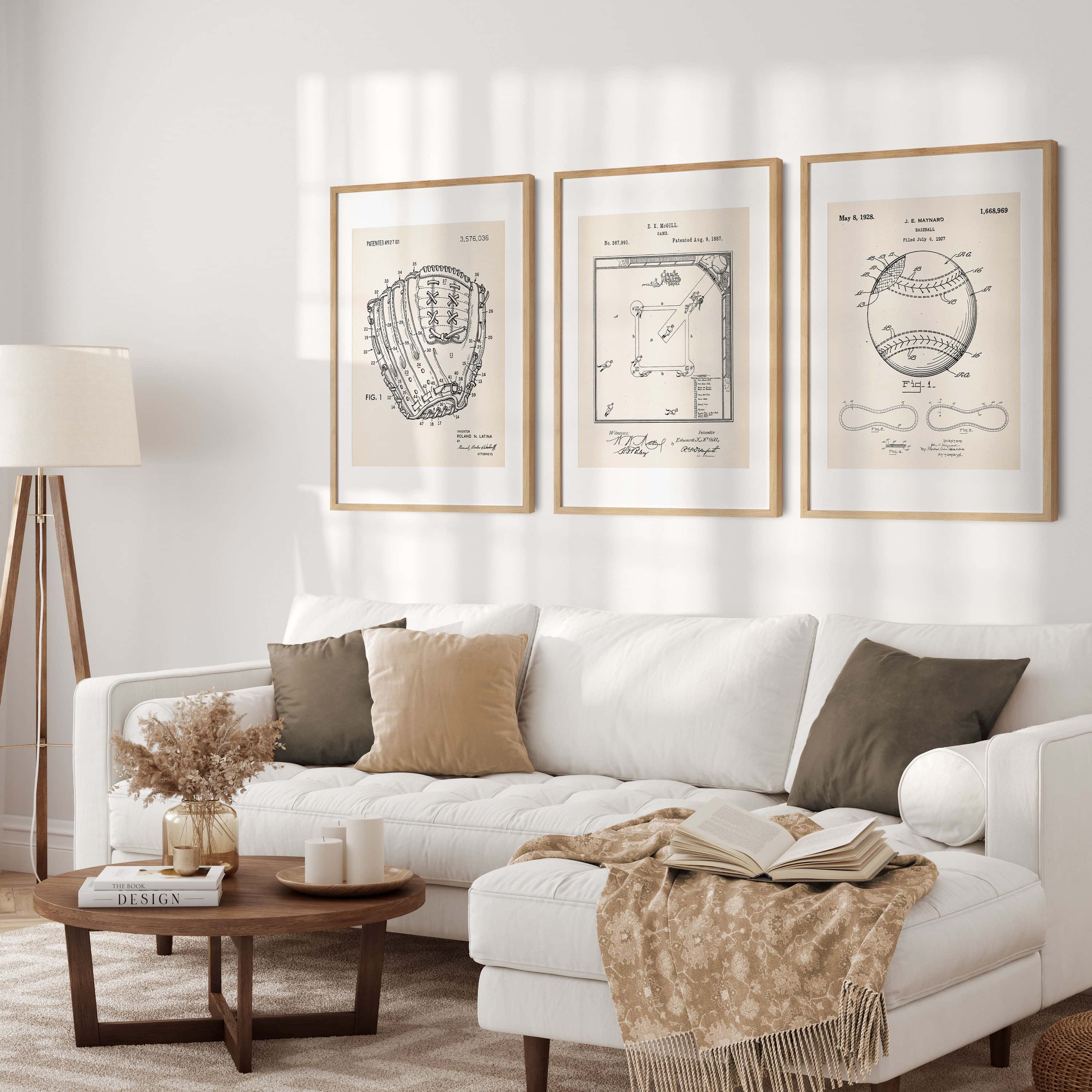 Printable Download: Vintage Baseball Patents Set - Image 3