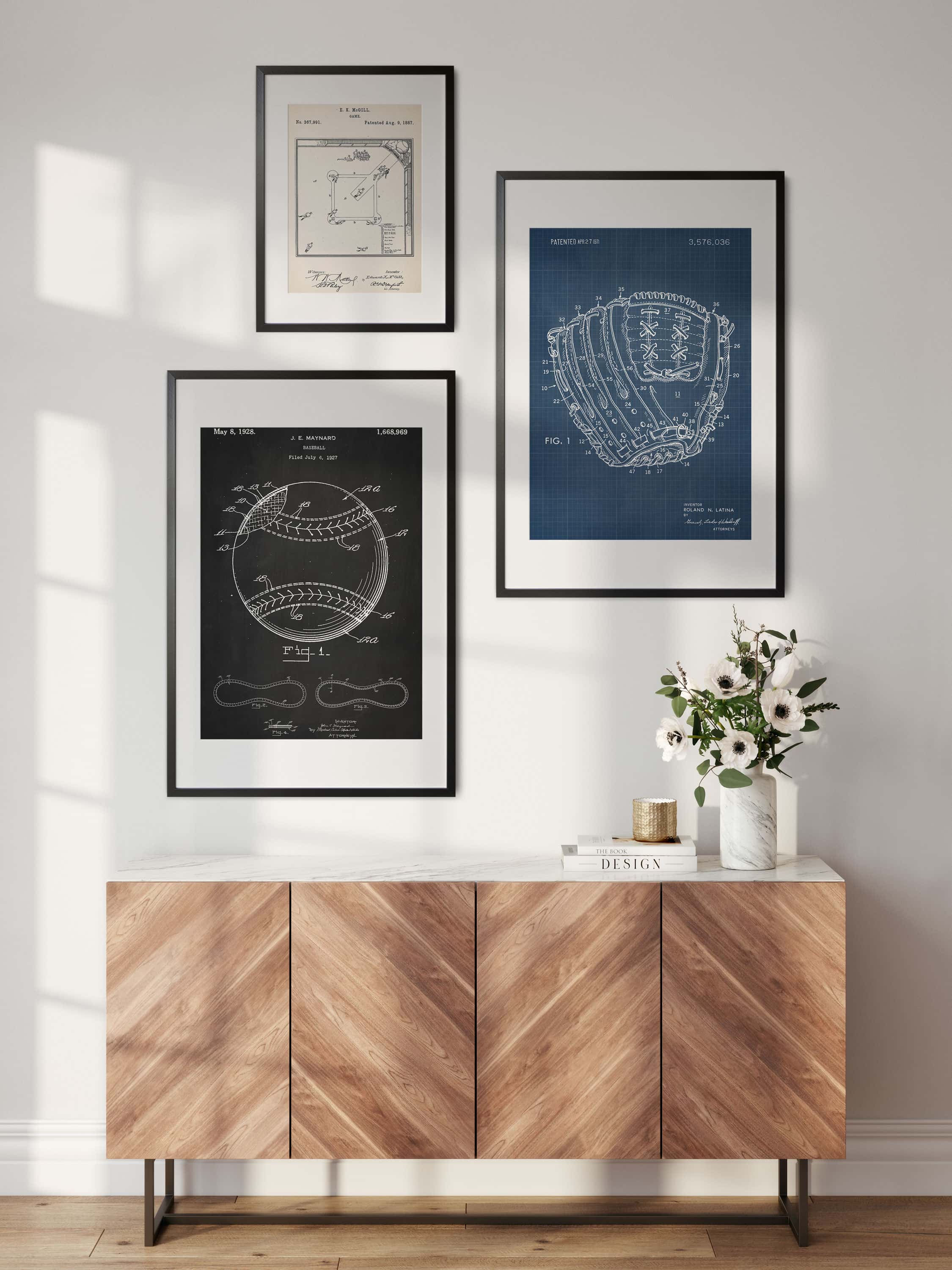 Printable Download: Vintage Baseball Patents Set - Image 4