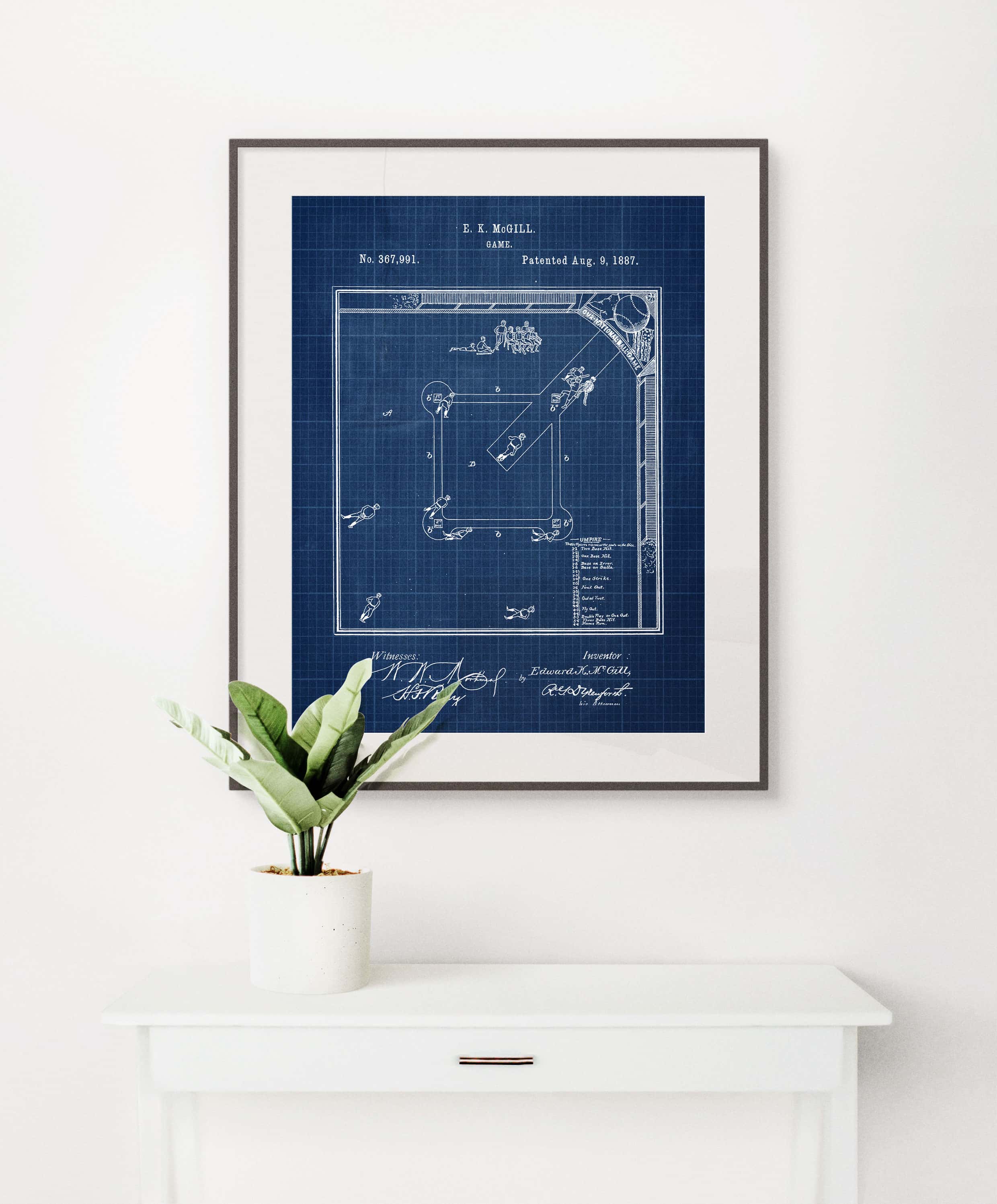 Printable Download: Vintage Baseball Patents Set - Image 7