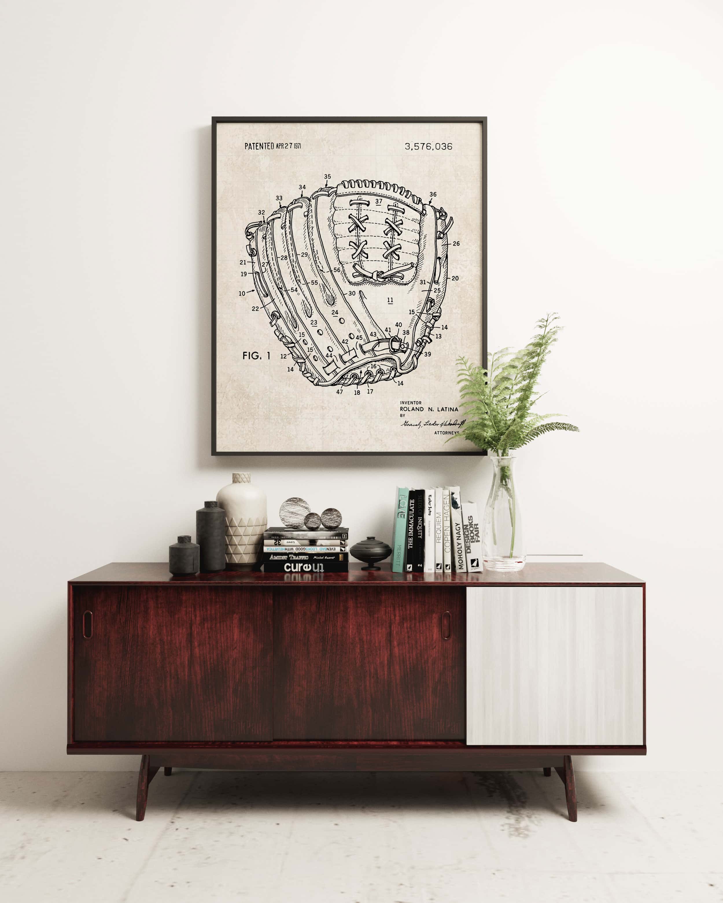 Printable Download: Vintage Baseball Patents Set - Image 8