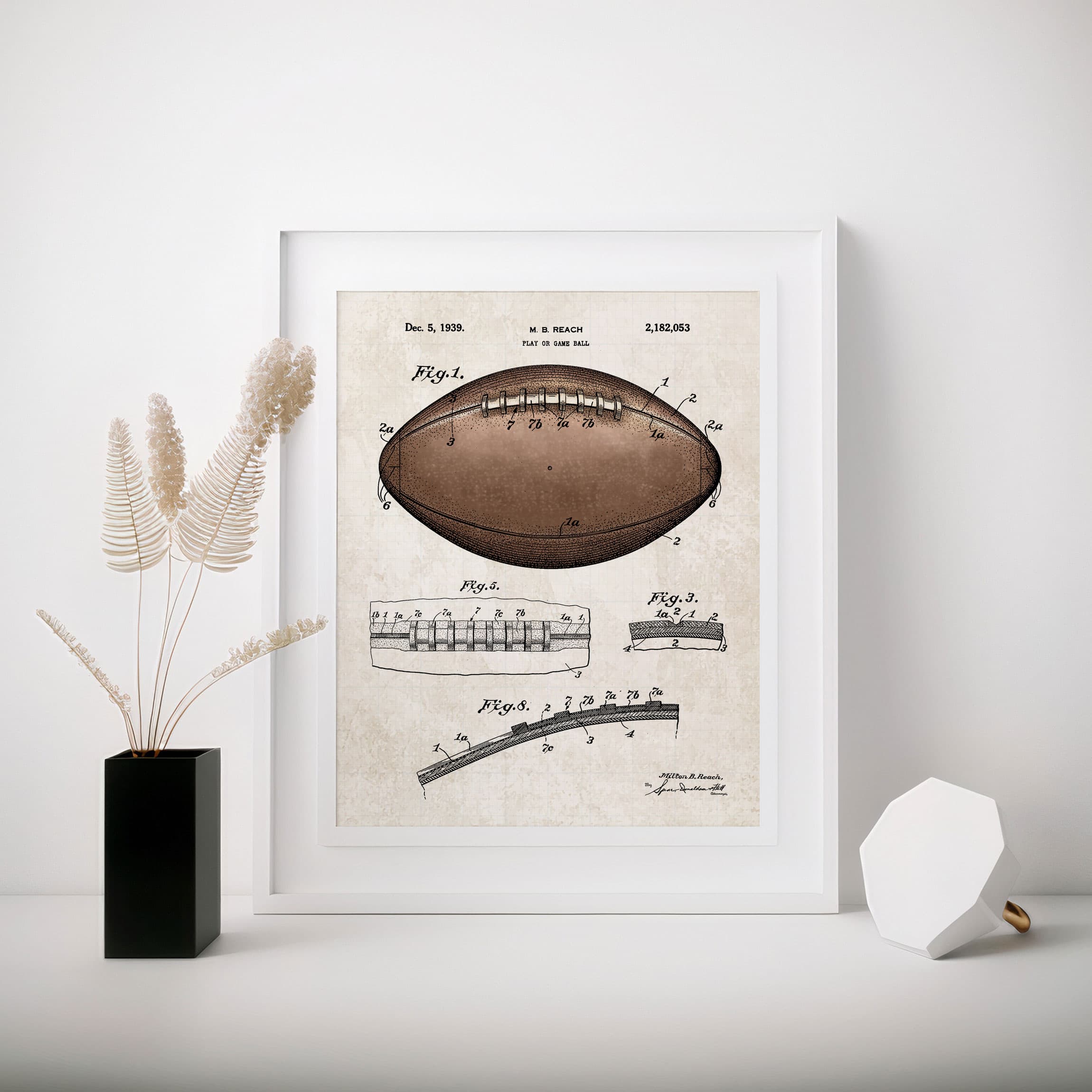 Printable Download: Vintage Football Patents Set - Image 12