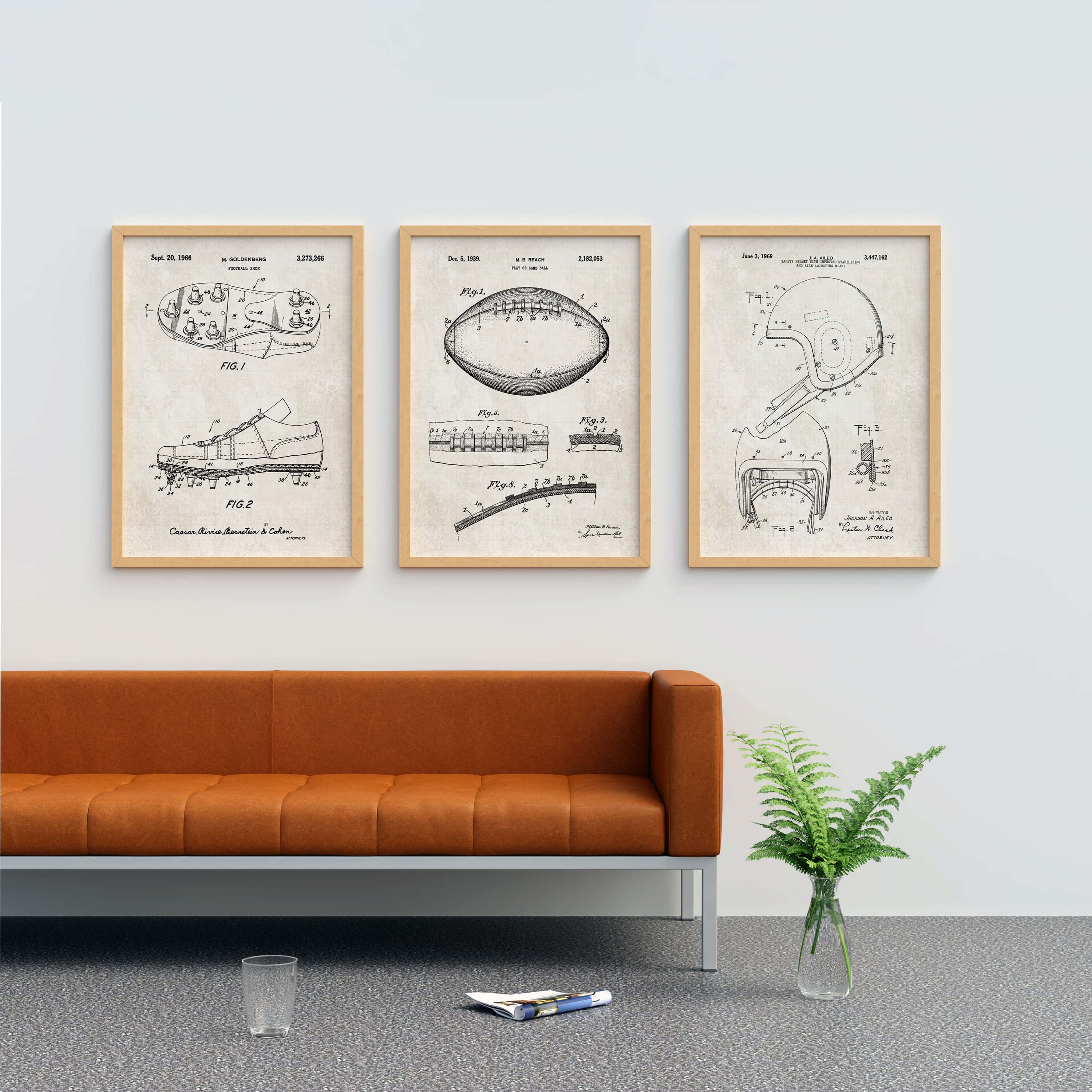 Printable Download: Vintage Football Patents Set - Image 4
