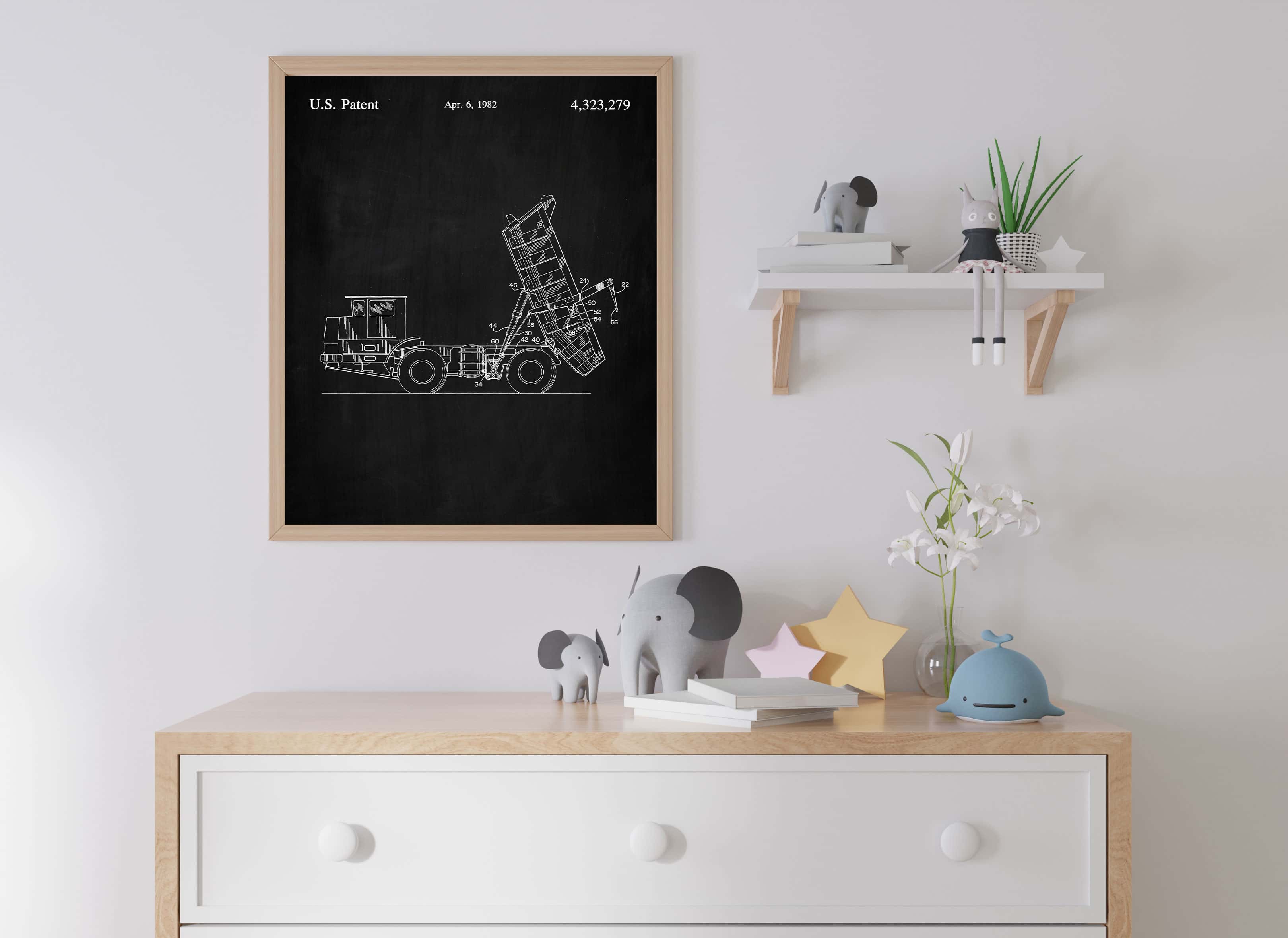 Printable Download: Construction Dump Truck Patent - Image 12