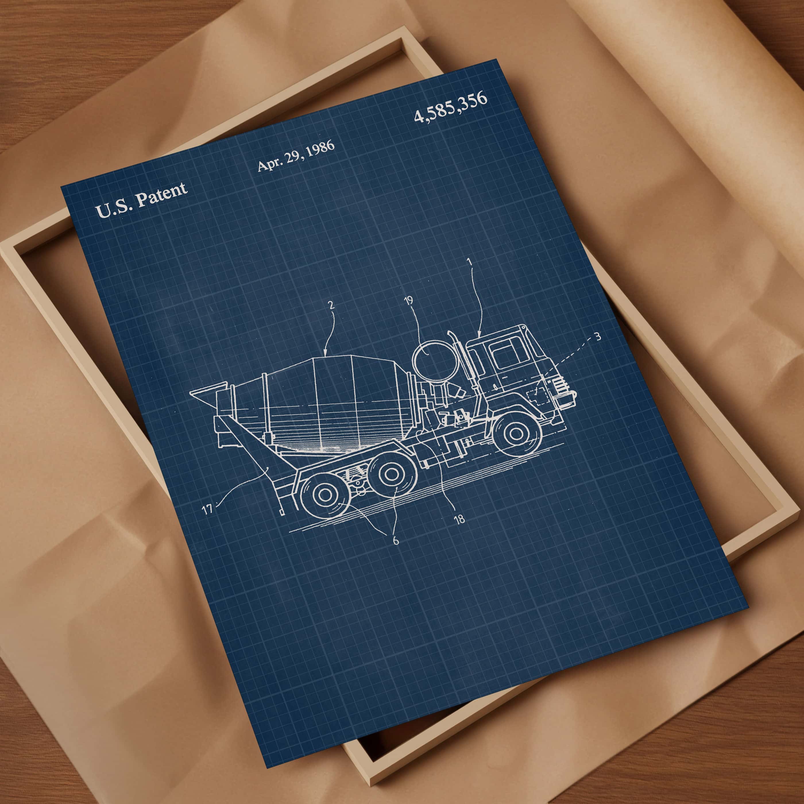 Printable Download: Construction Dump Truck Patent - Image 13