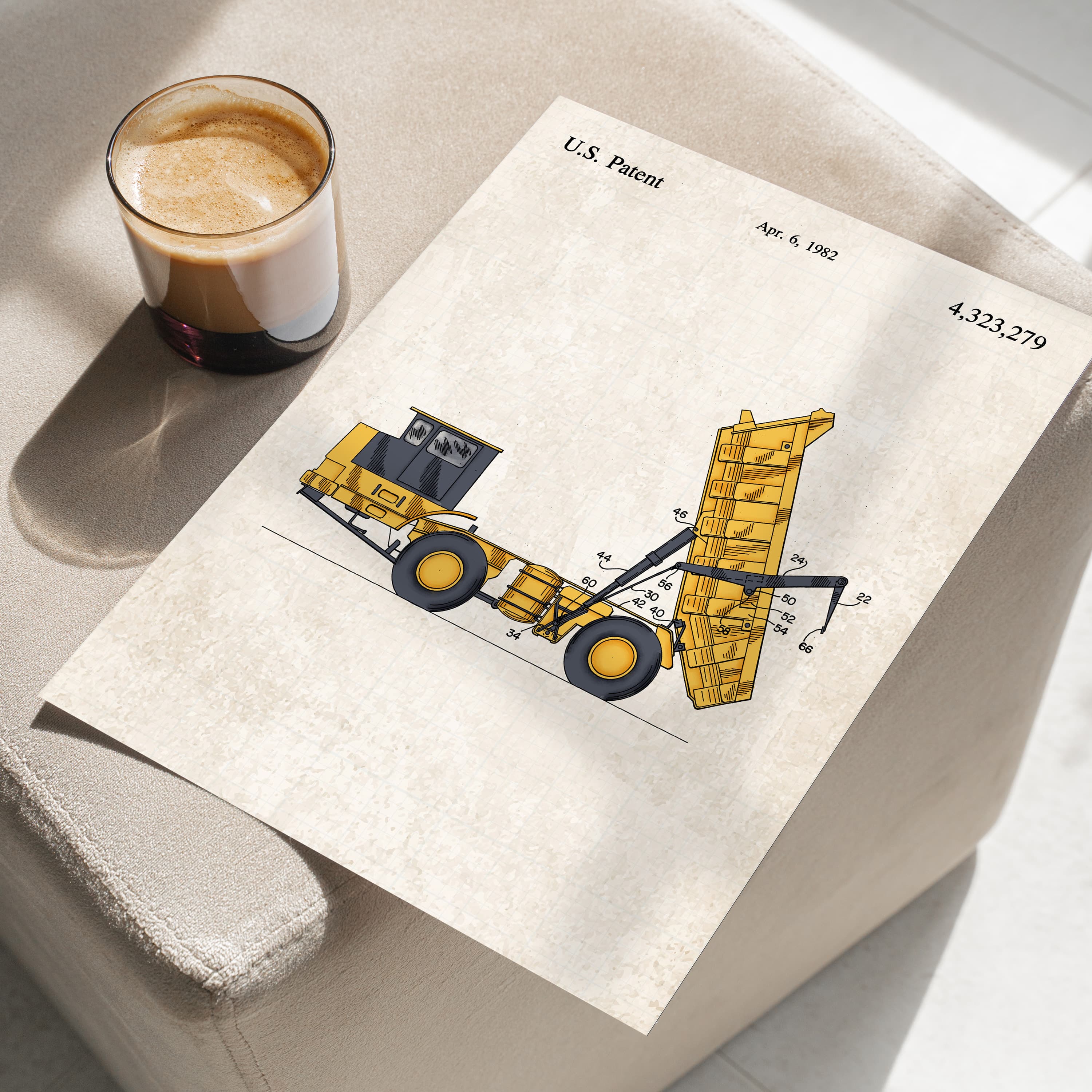 Printable Download: Construction Dump Truck Patent - Image 3