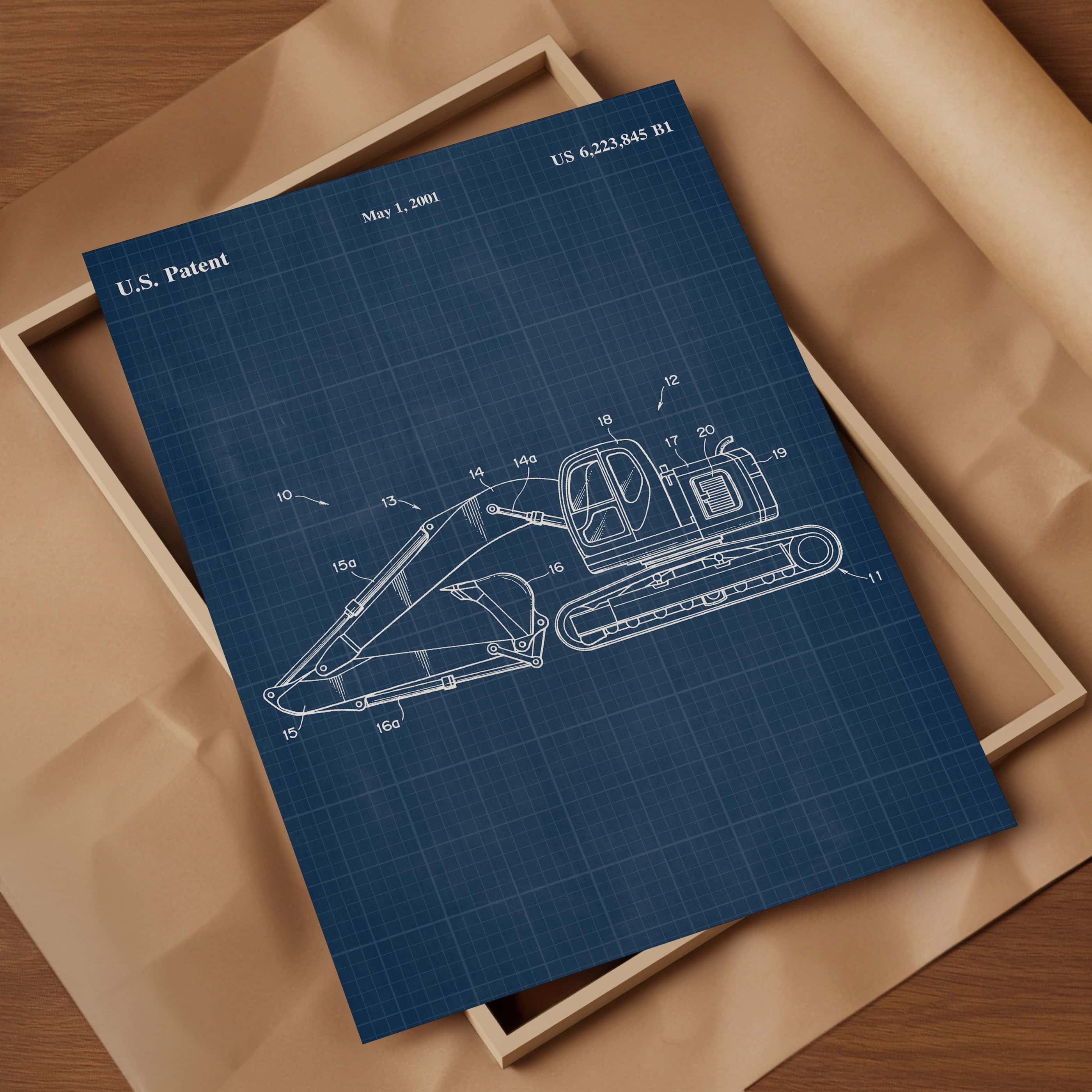 Printable Download: Construction Excavator Patent - Image 14