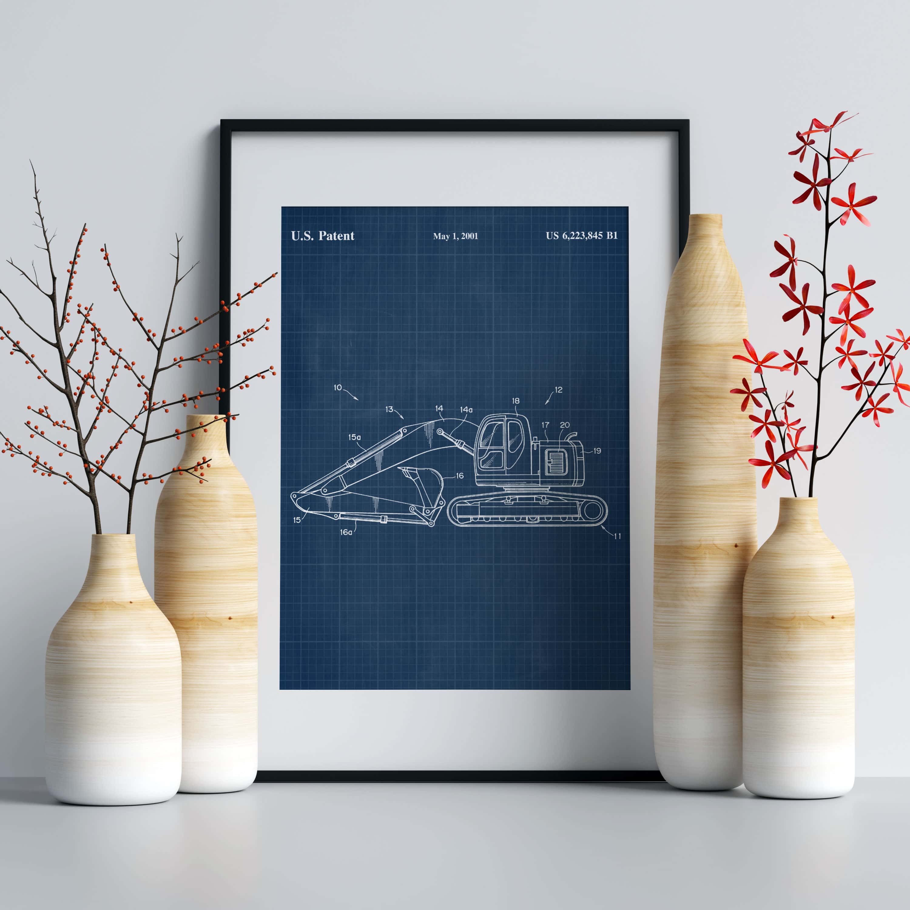 Printable Download: Construction Excavator Patent - Image 4