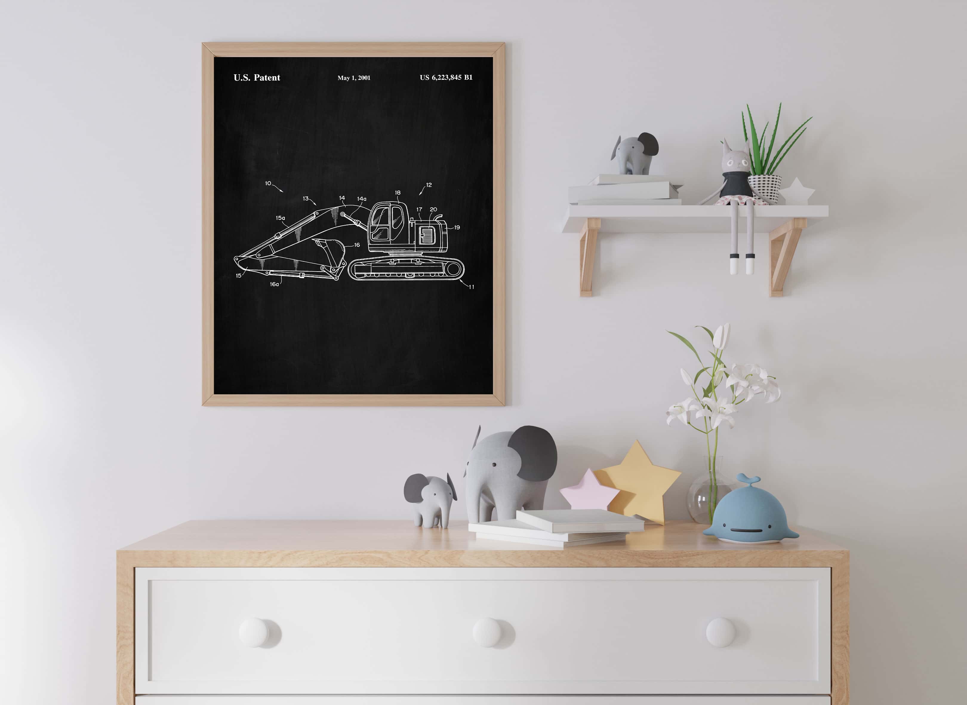 Printable Download: Construction Excavator Patent - Image 9