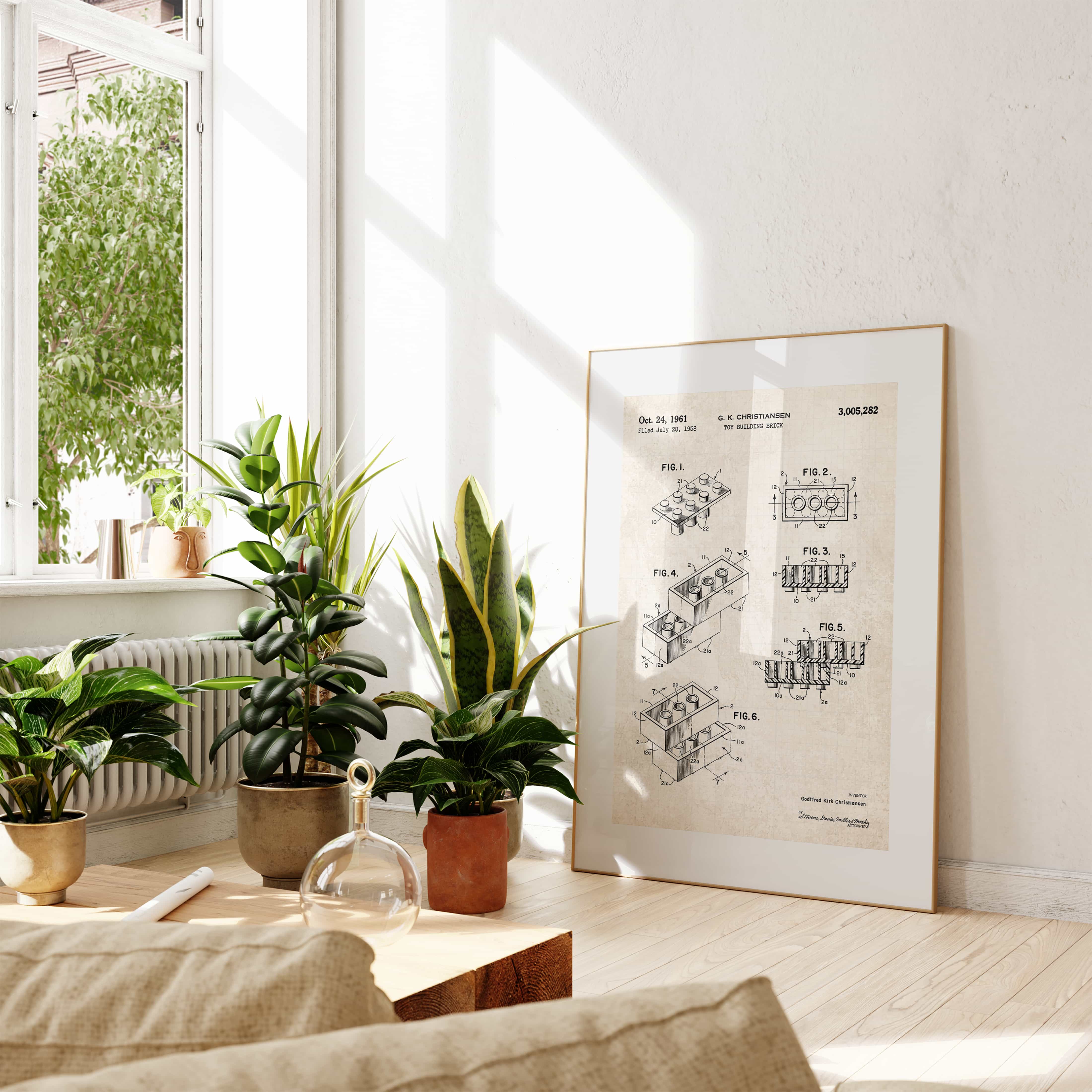 Printable Download: Toy Building Brick Patent - Image 5