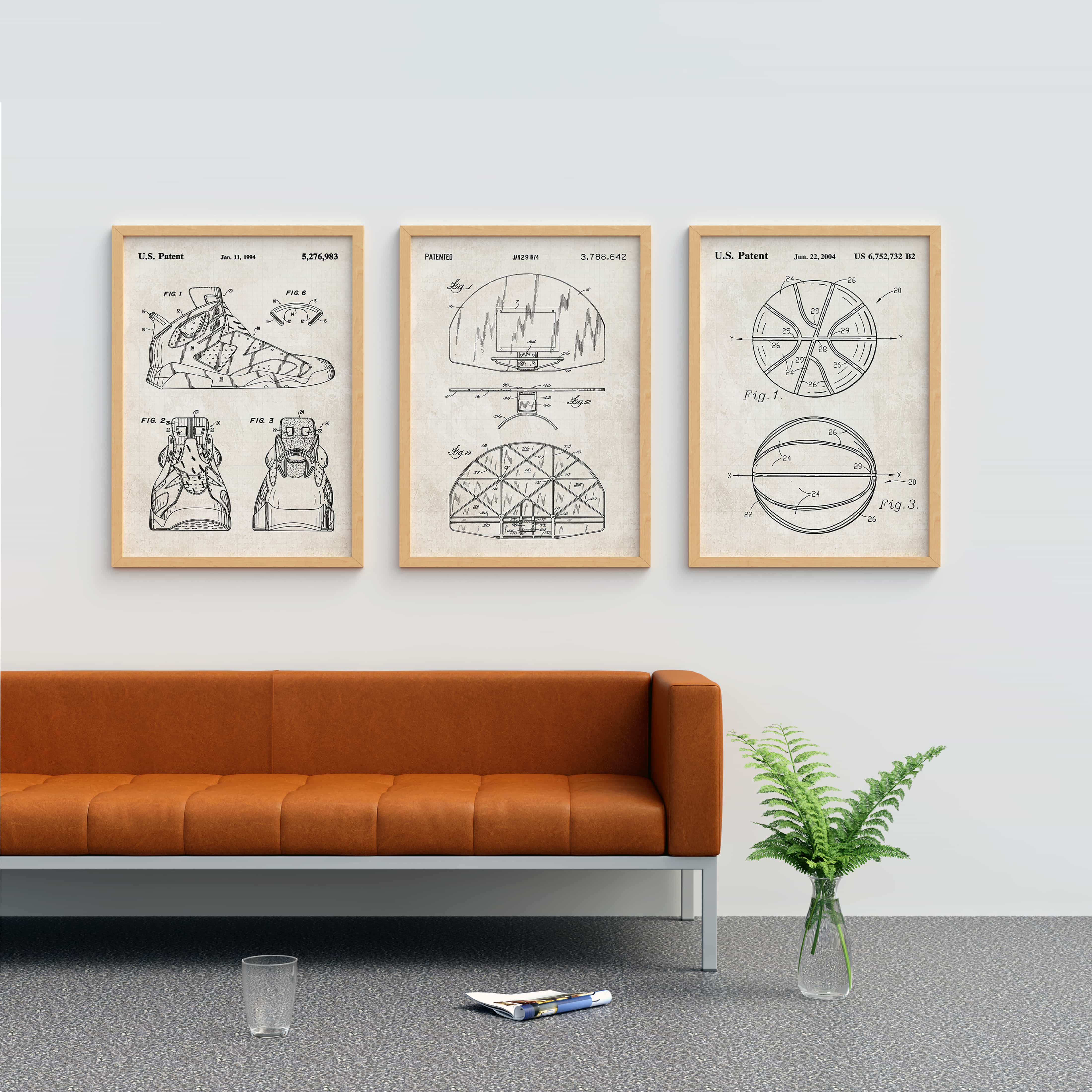 Printable Download: Vintage Basketball Patents Set - Image 11