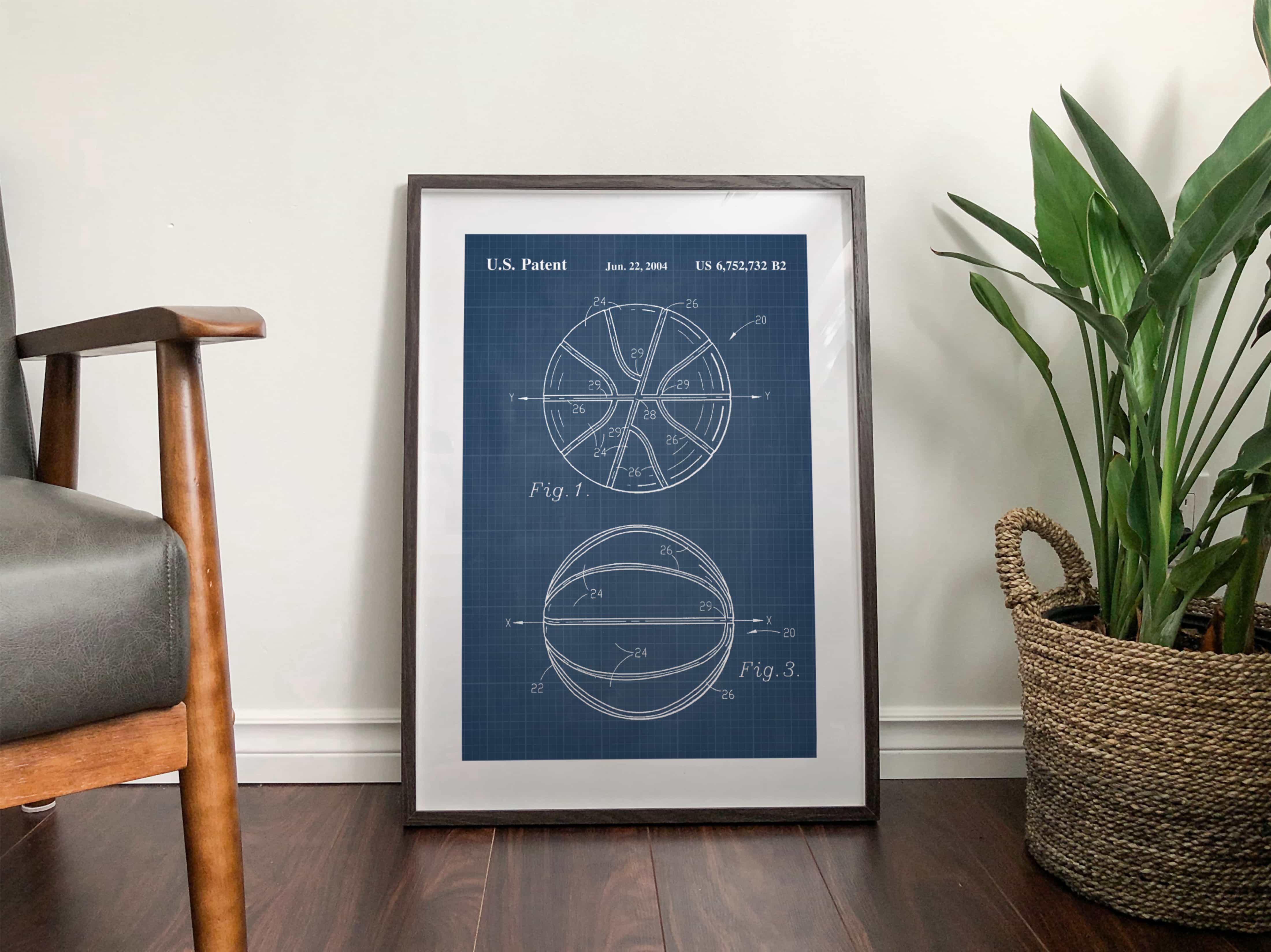 Printable Download: Vintage Basketball Patents Set - Image 12