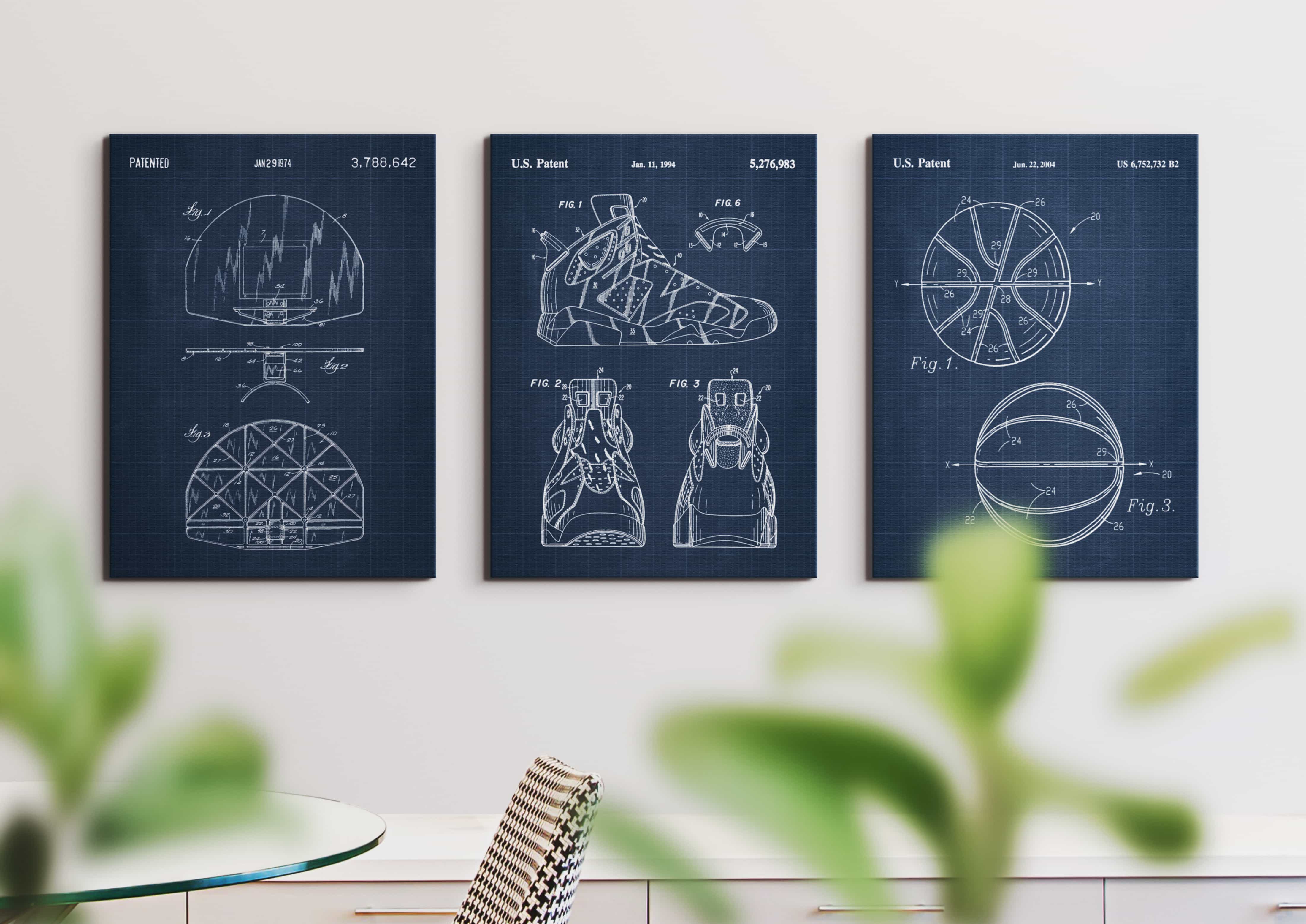 Printable Download: Vintage Basketball Patents Set - Image 4