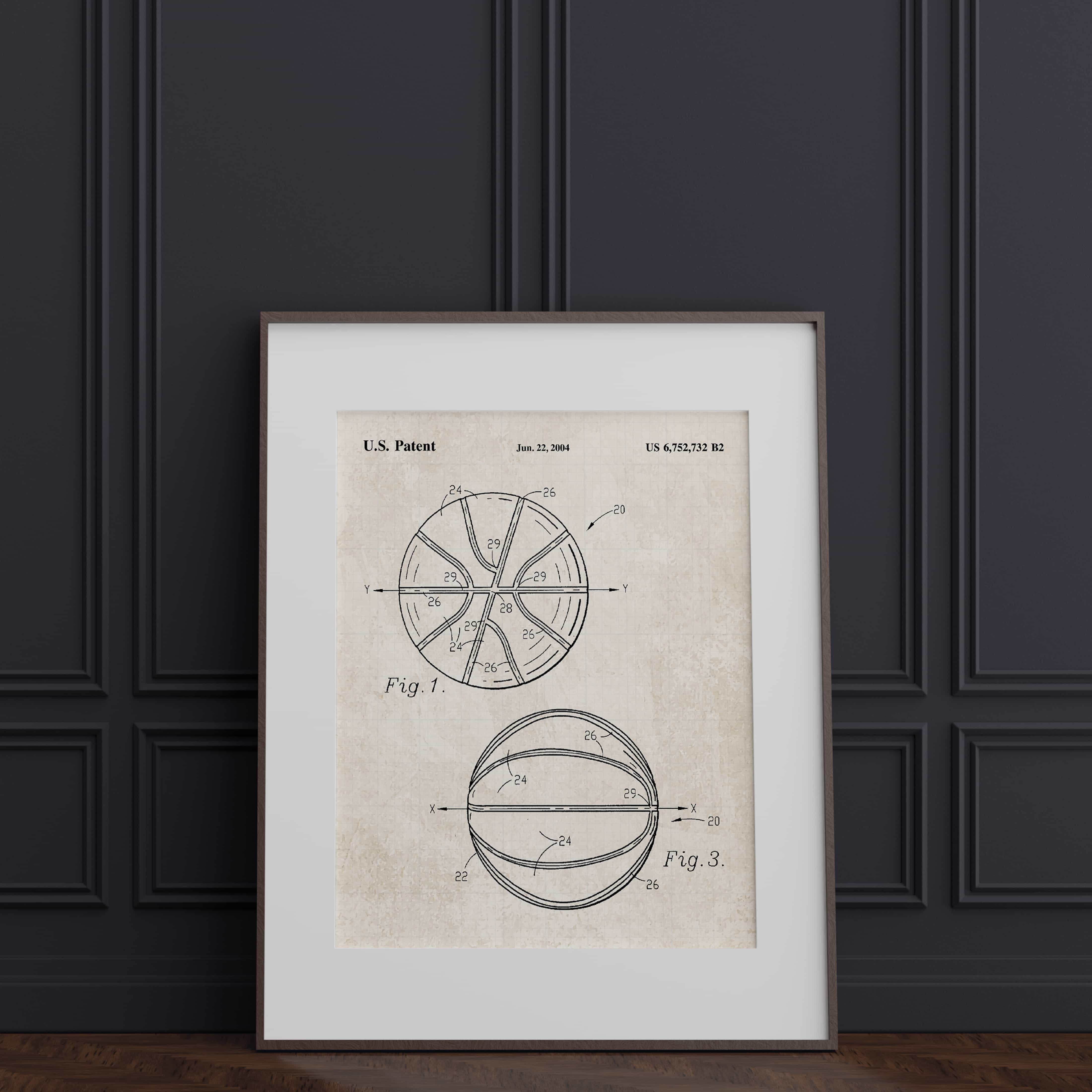 Printable Download: Vintage Basketball Patents Set - Image 7