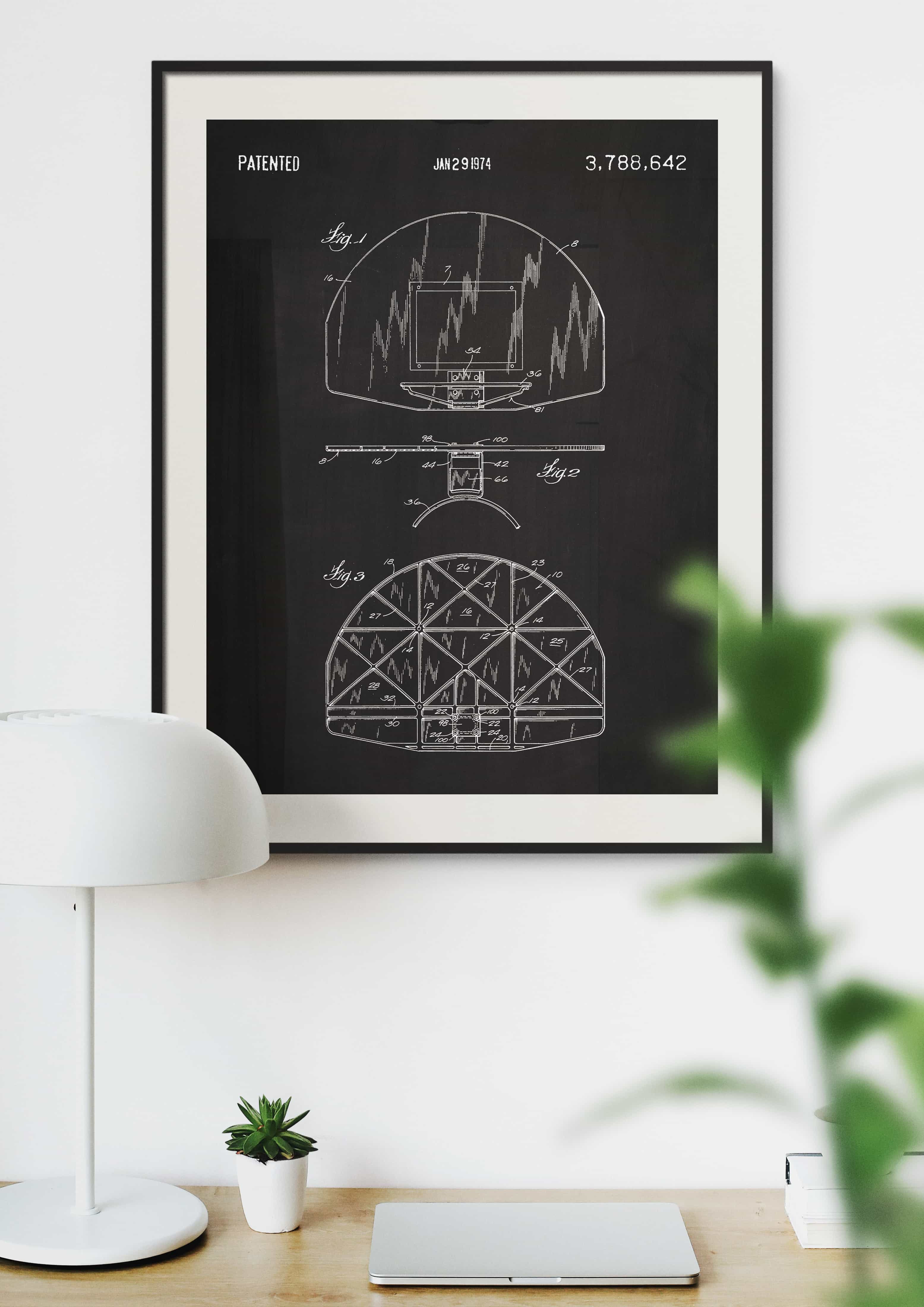 Printable Download: Vintage Basketball Patents Set - Image 9