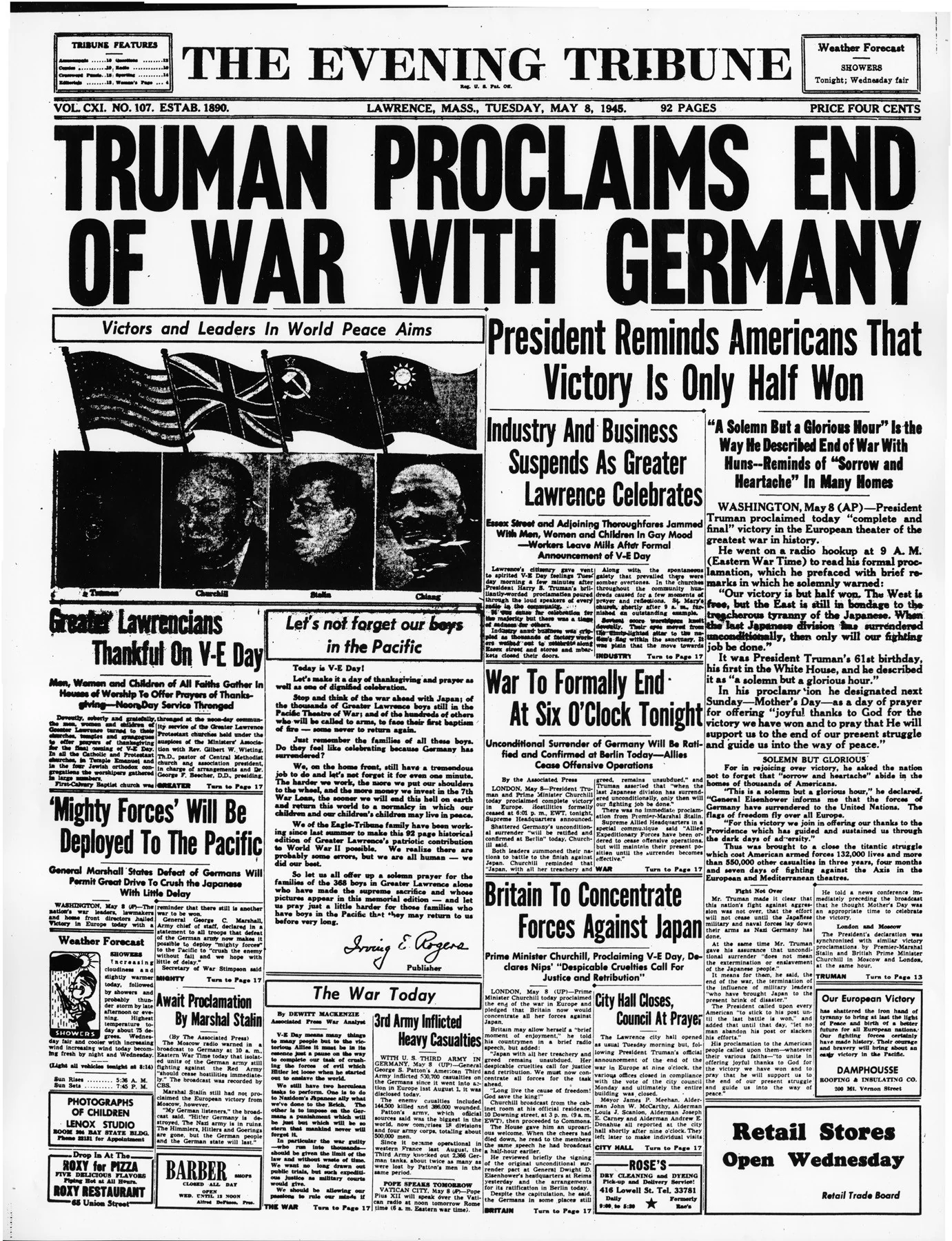 The Eagle-Tribune: Historic Front Pages - 1867-2013 - Image 10