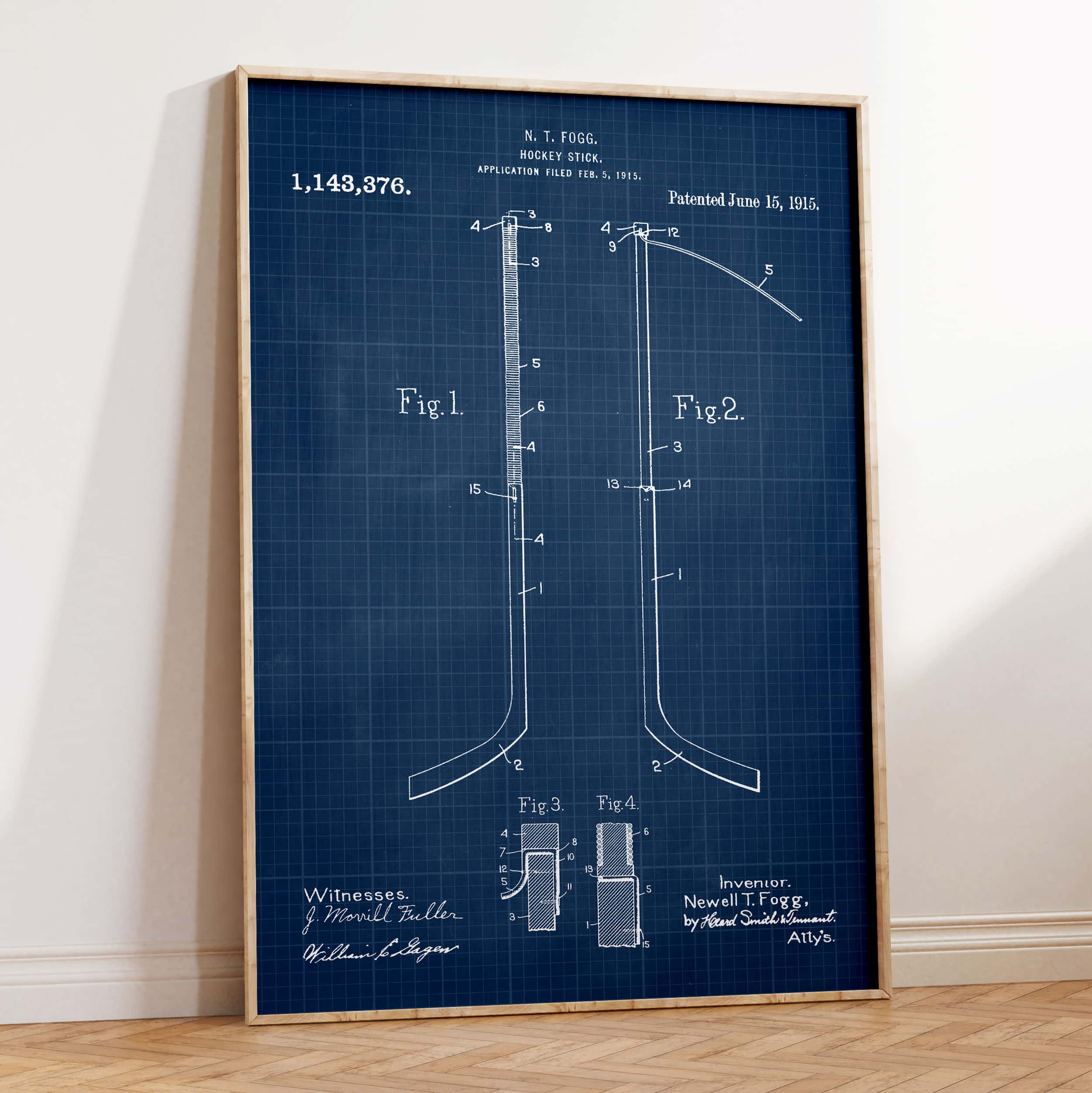 Printable Download: Vintage Hockey Patents Set - Image 4